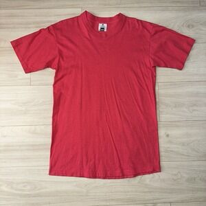 Vintage 90s Blank t-shirt Lee pink cotton boxy large clean‎ USA Retro Single